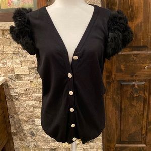 Festive black shirt sleeved sweater to punch up your wardrobe!